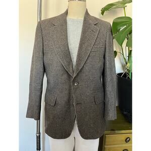 Vintage Allen Solly for Lazarus camel hair blazer sport coat 38 s.